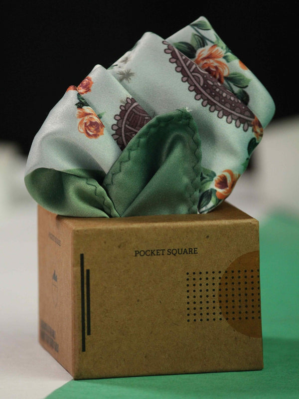 Multicolor Paisley Pocket Square - TOSSIDO