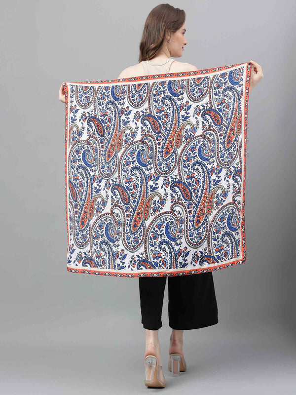 Multicolor Paisley Scarf & Scarf Bag Set - TOSSIDO