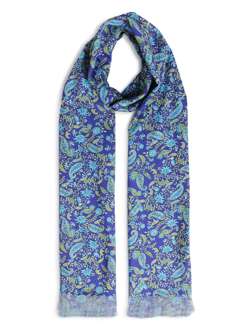 Multicolor Paisley Stole & Pocket Square Set - TOSSIDO