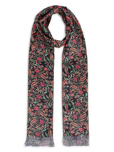 Multicolor Paisley Stole & Pocket Square Set - TOSSIDO