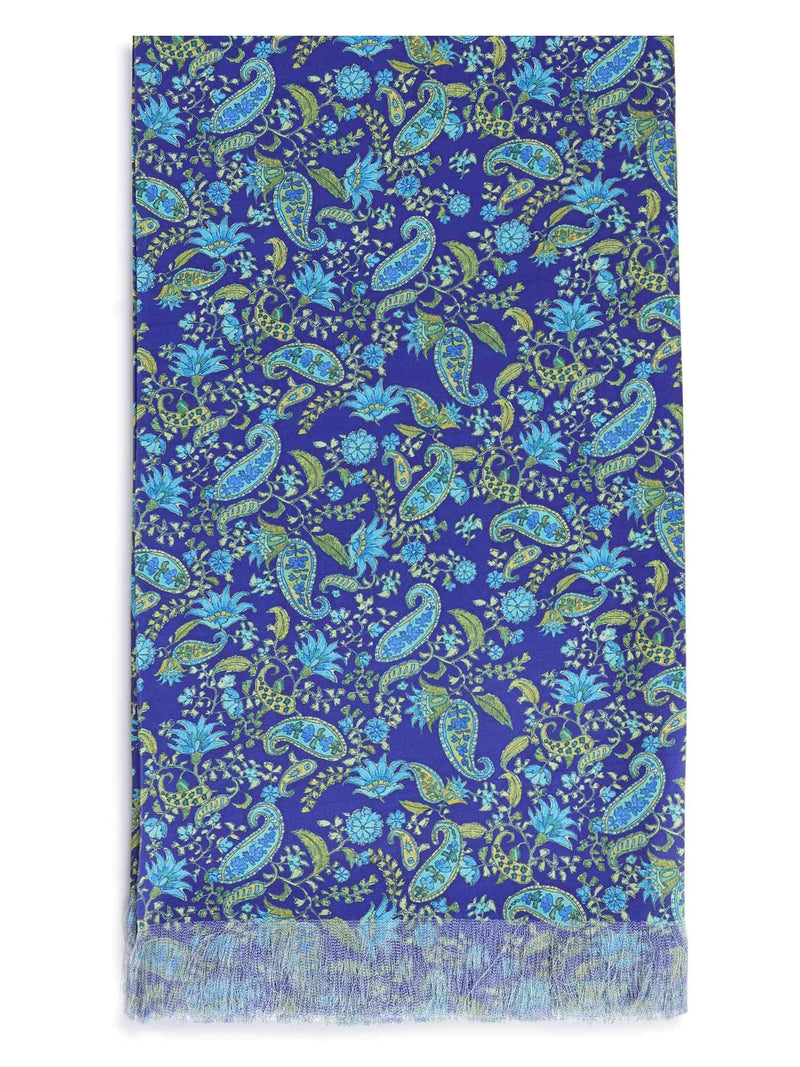 Multicolor Paisley Stole & Pocket Square Set - TOSSIDO