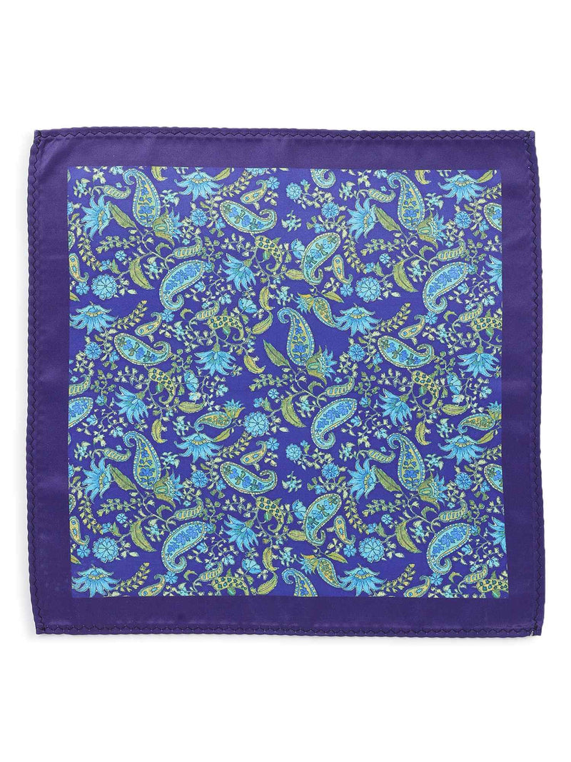 Multicolor Paisley Stole & Pocket Square Set - TOSSIDO