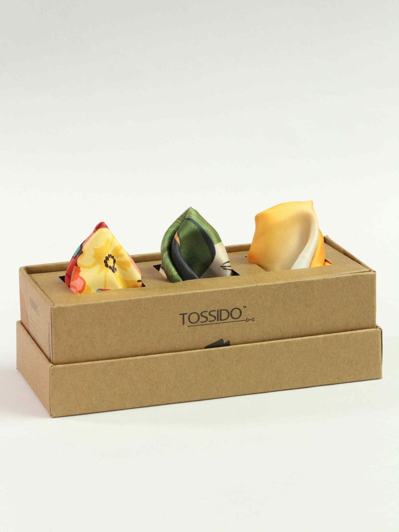 Multicolor Pocket Squares - TOSSIDO