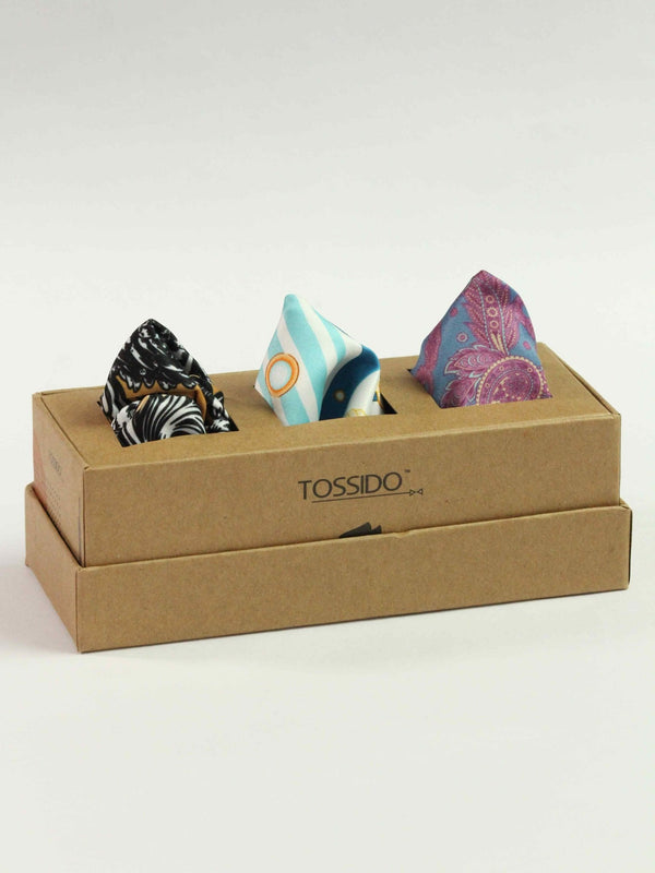 Multicolor Pocket Squares - TOSSIDO