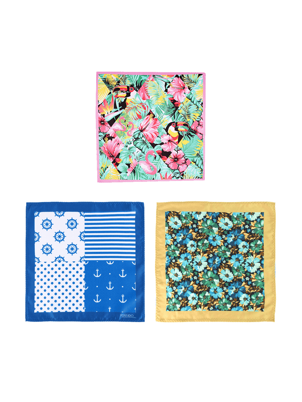 Multicolor Pocket Squares - TOSSIDO