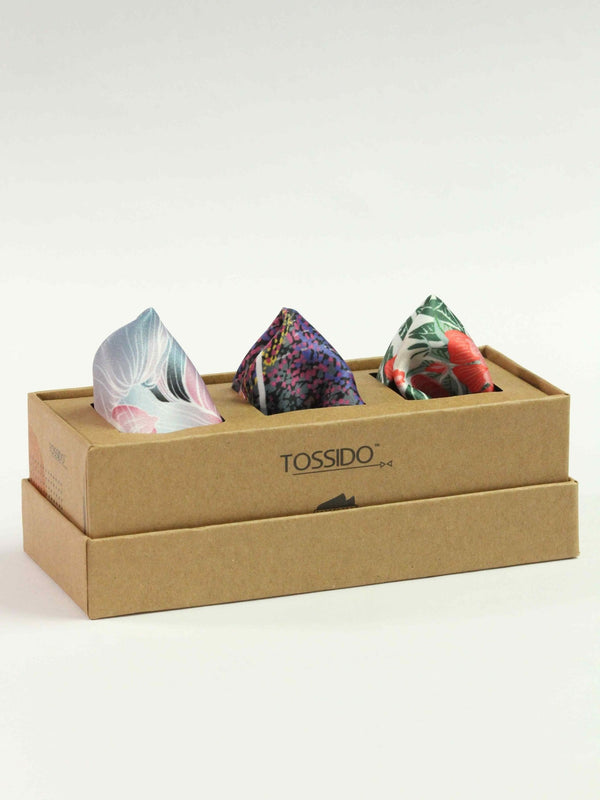 Multicolor Pocket Squares - TOSSIDO