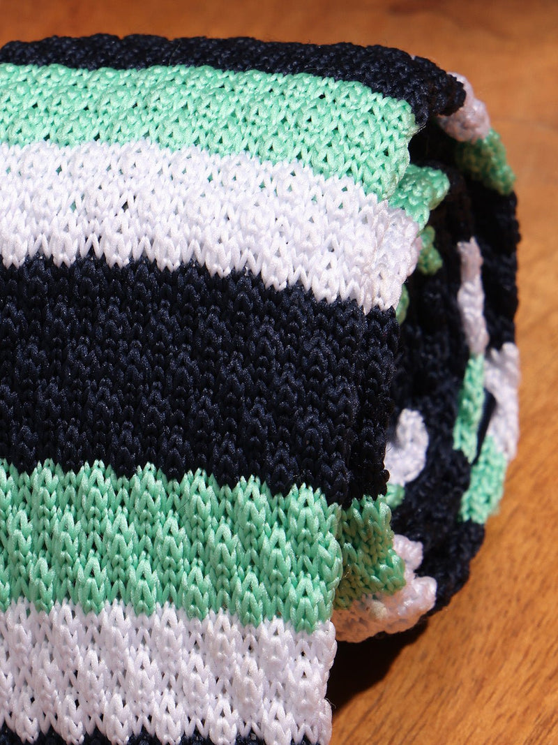Multicolor Stripe Knitted Necktie - TOSSIDO
