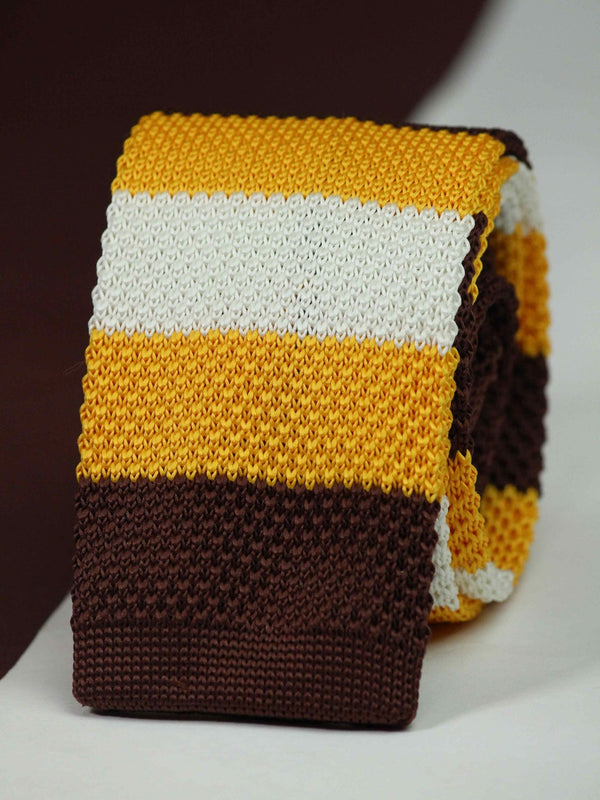 Multicolor Stripe Knitted Necktie - TOSSIDO