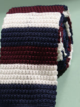 Multicolor Stripe Knitted Necktie - TOSSIDO