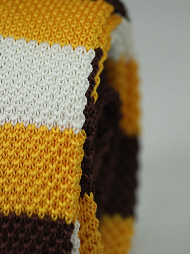Multicolor Stripe Knitted Necktie - TOSSIDO