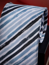 Multicolor Stripe Printed Necktie - TOSSIDO
