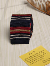 Multicolor Stripe Silk Knitted Necktie - TOSSIDO