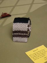 Multicolor Stripe Silk Knitted Necktie - TOSSIDO