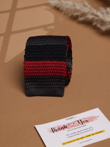 Multicolor Stripe Silk Knitted Necktie - TOSSIDO