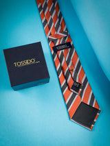Multicolor Stripe Woven Necktie - TOSSIDO