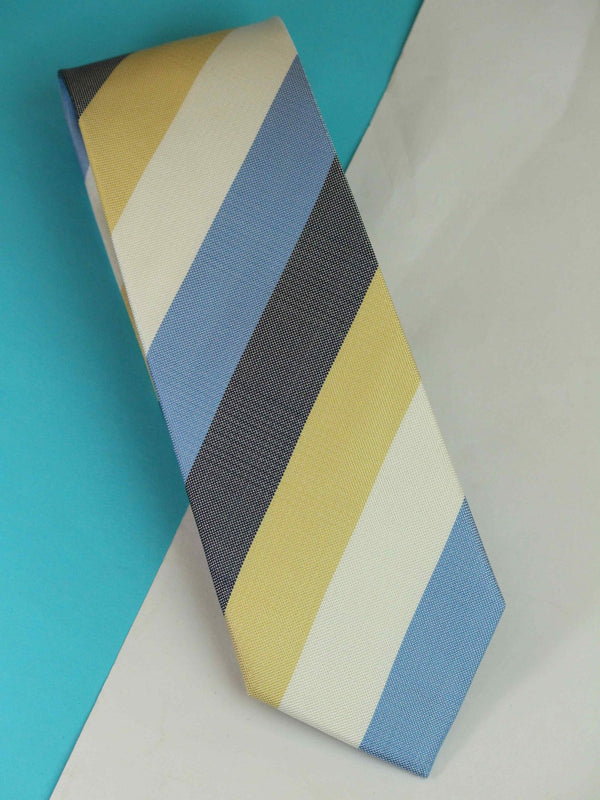 Multicolor Stripe Woven Silk Necktie - TOSSIDO