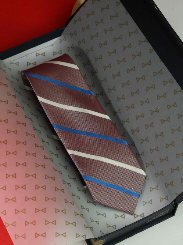 Multicolor Stripe Woven Silk Necktie - TOSSIDO