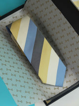 Multicolor Stripe Woven Silk Necktie - TOSSIDO