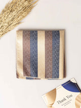 Multicolor Stripes Jacquard Pocket Square - TOSSIDO