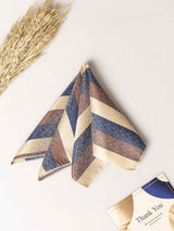 Multicolor Stripes Jacquard Pocket Square - TOSSIDO