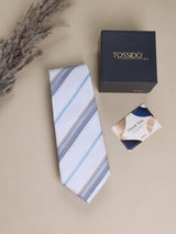 Multicolor Stripes Woven Necktie - TOSSIDO