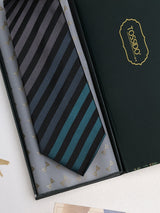 Multicolor Stripes Woven Silk Necktie - TOSSIDO