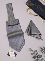 Multicolour Micro Floral Woven Ascot & Pocket Square - TOSSIDO