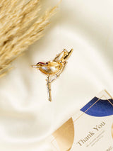 Multicolour Songbird Brooch - TOSSIDO