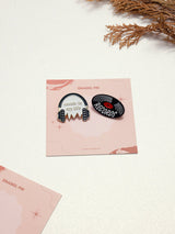 Music Is My Life & Records Enamel Pin Set of 2 - TOSSIDO
