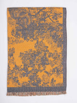 Mustard Floral Premium Muffler - TOSSIDO