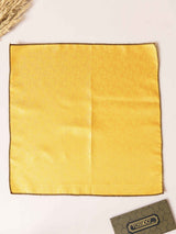 Mustard Paisley Jacquard Pocket Square - TOSSIDO