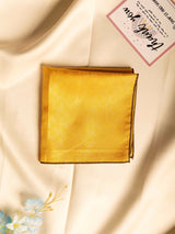 Mustard Paisley Jacquard Pocket Square - TOSSIDO