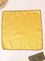 Mustard Paisley Jacquard Pocket Square - TOSSIDO