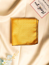 Mustard Paisley Jacquard Pocket Square - TOSSIDO
