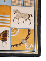 Mustard Stallion Parade Short Scarf - TOSSIDO