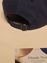 Navy Blue Distressed Baseball Cap - TOSSIDO