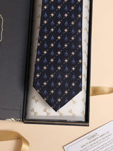 Navy Blue Fighter Jet Performance Silk™ Necktie - TOSSIDO