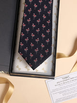 Navy Blue Flamingo Performance Silk™ Necktie - TOSSIDO