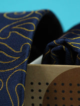 Navy Blue Necktie & Pocket Square Giftset - TOSSIDO