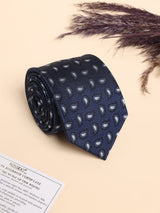 Navy Blue Paisley Performance Silk™ Necktie - TOSSIDO