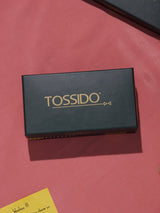 Navy Blue Solid Knitted Bowtie - TOSSIDO