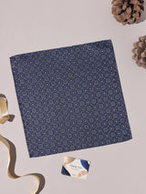 Navy Medallion Performance Silk™ Pocket Square - TOSSIDO
