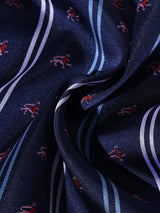 Navy Stripe Performance Silk™ Pocket Square