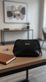 Obsidian Black JGU Signature Grand Travel Pouch - TOSSIDO