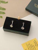 Off - White Solid Cufflinks - TOSSIDO