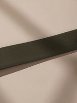 Olive Green & Black Reversible Leather Belt