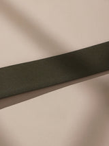 Olive Green & Black Reversible Leather Belt - TOSSIDO