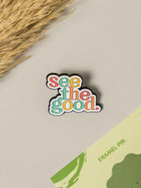 Optimist Typography Enamel Pin - TOSSIDO