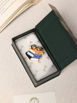 Orange & Blue Book Stack Brooch - TOSSIDO