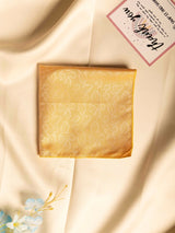 Orange Floral Jacquard Pocket Square - TOSSIDO